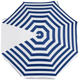 Serendipio Tanereef Stripe Beach Umbrella Navy Top